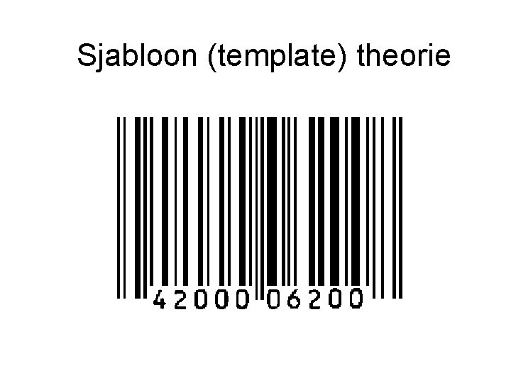 Sjabloon (template) theorie 