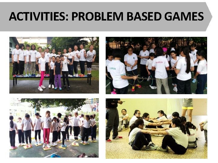 ACTIVITIES: PROBLEM BASED GAMES 