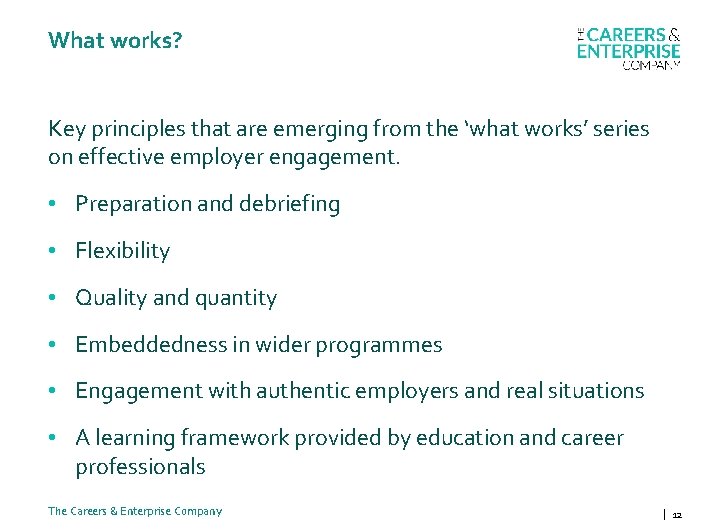 What works? Key principles that are emerging from the ‘what works’ series on effective