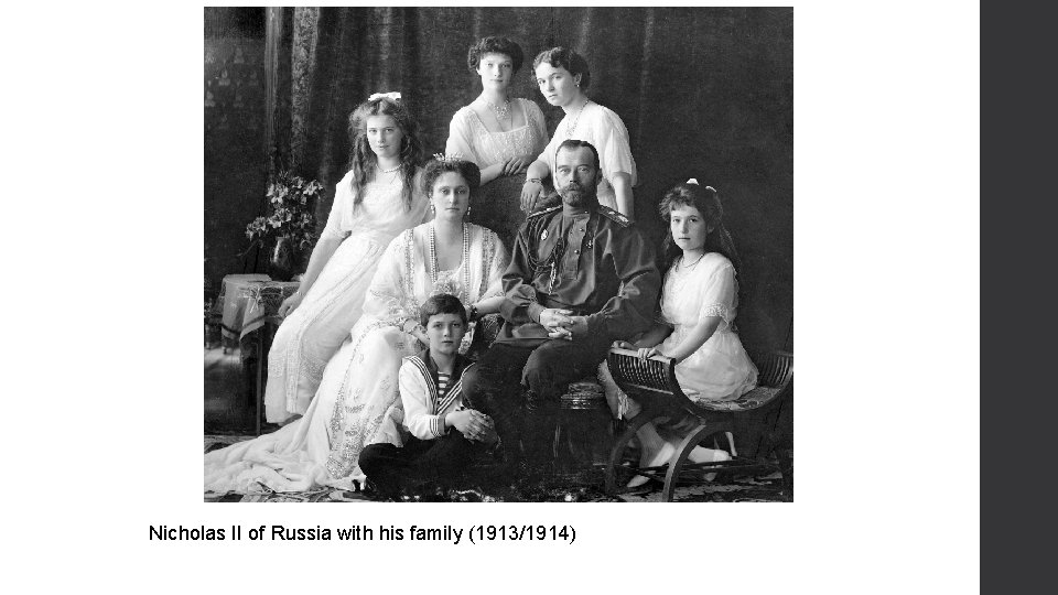 Nicholas II of Russia with his family (1913/1914) 