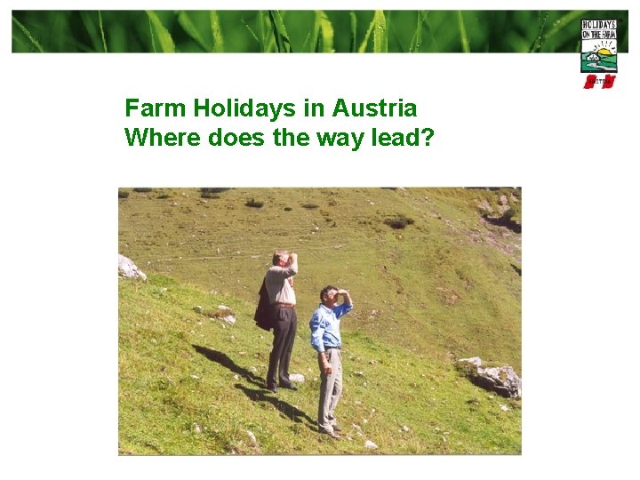 Farm Holidays in Austria Where does the way lead? 