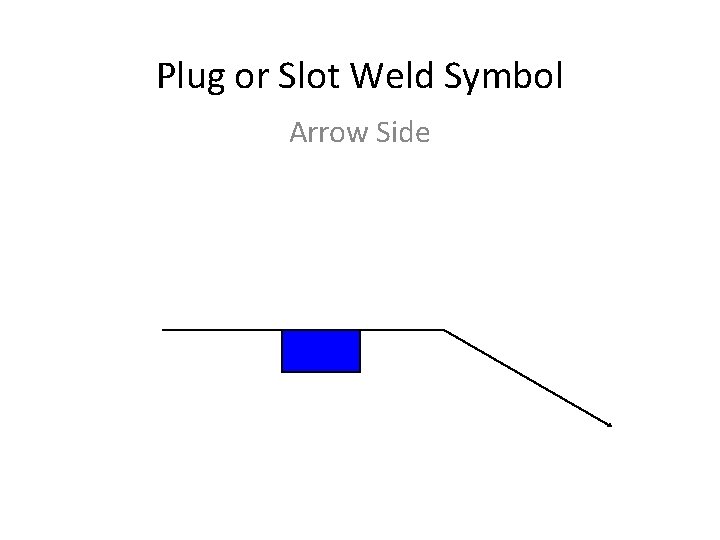 Plug or Slot Weld Symbol Arrow Side 