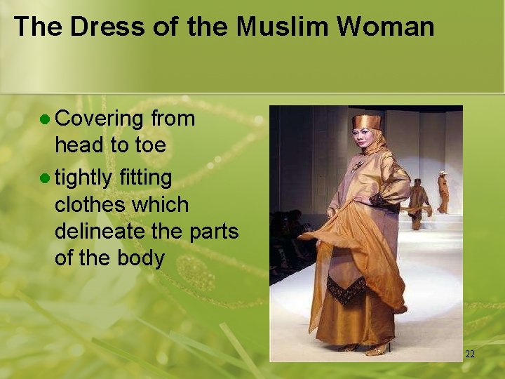 The Dress of the Muslim Woman l Covering from head to toe l tightly