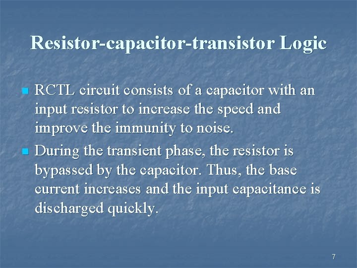 Chapter 4 Logic Families Chapter Objectives n n