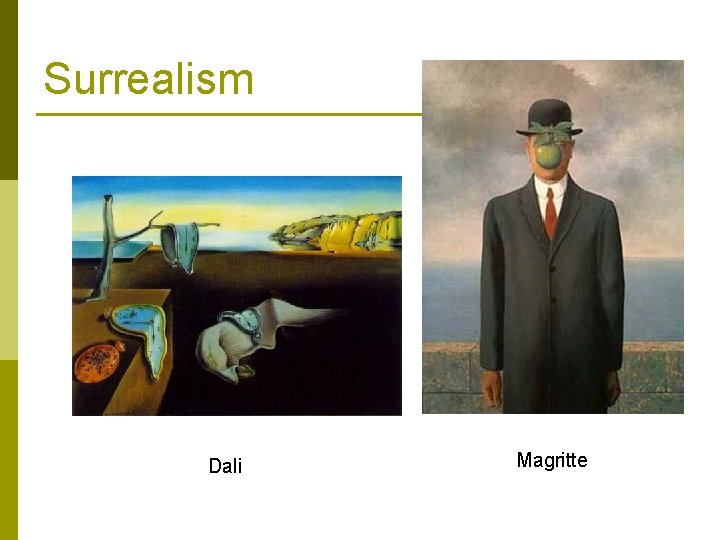 Surrealism Dali Magritte 