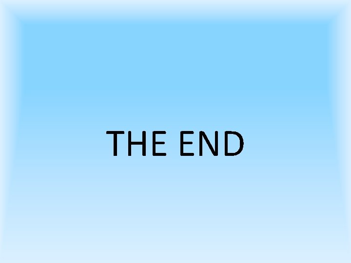 THE END 