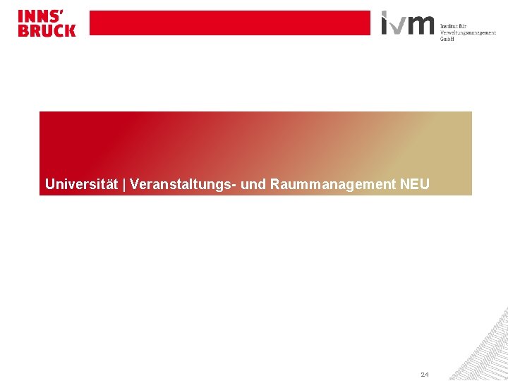 Universität | Veranstaltungs- und Raummanagement NEU 24 