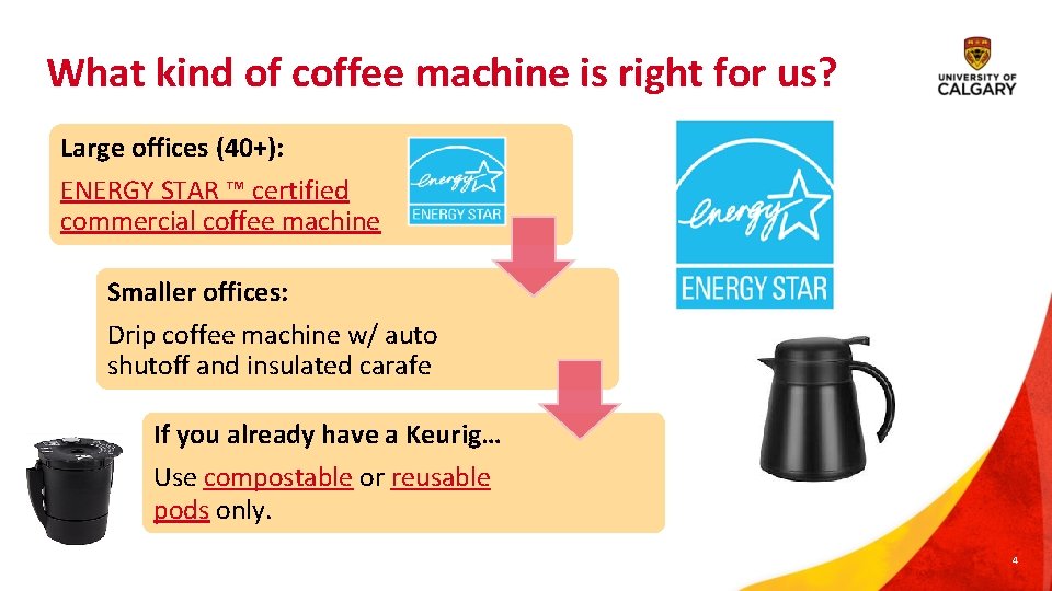 What kind of coffee machine is right for us? Large offices (40+): ENERGY STAR What kind of coffee machine is right for us? Large offices (40+): ENERGY STAR