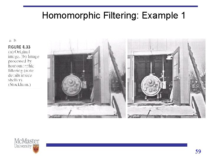 Homomorphic Filtering: Example 1 59 