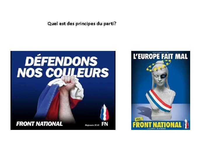 Quel est des principes du parti? 