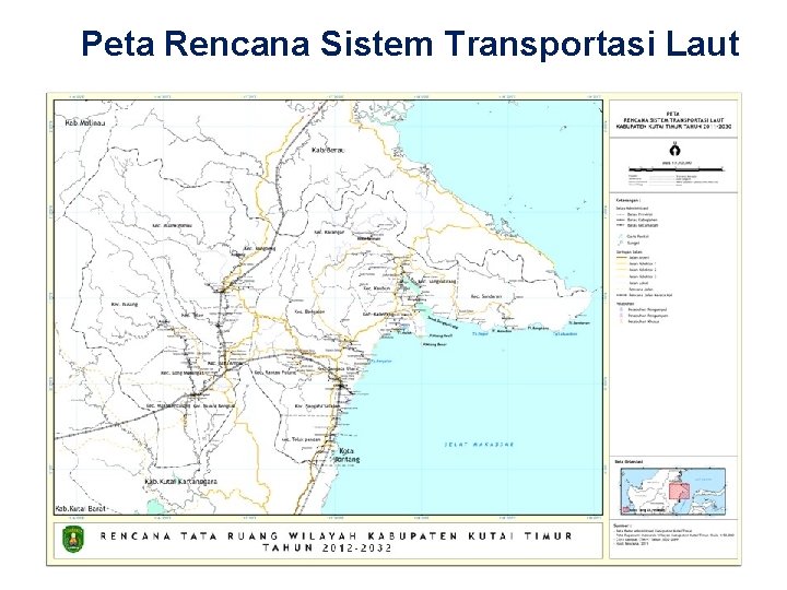 Peta Rencana Sistem Transportasi Laut 