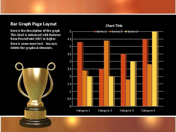 Bar Graph Page Layout Here is the description of the graph. This chart is