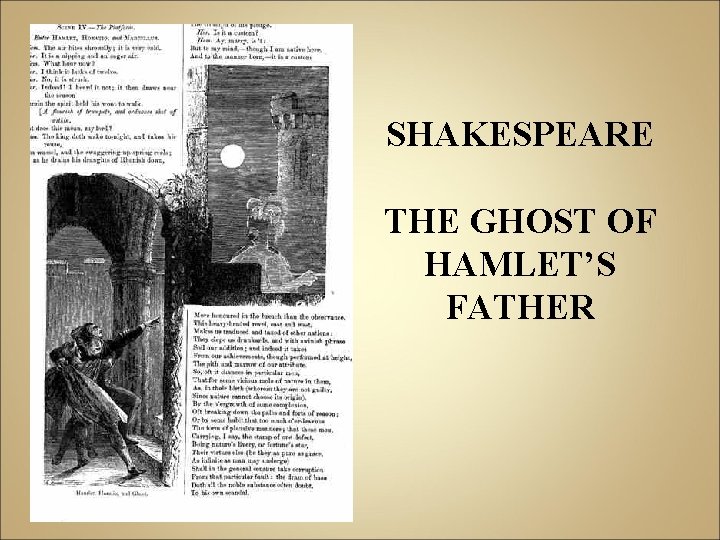 SHAKESPEARE THE GHOST OF HAMLET’S FATHER 