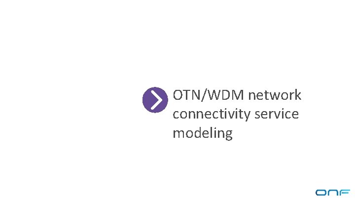 OTN/WDM network connectivity service modeling 