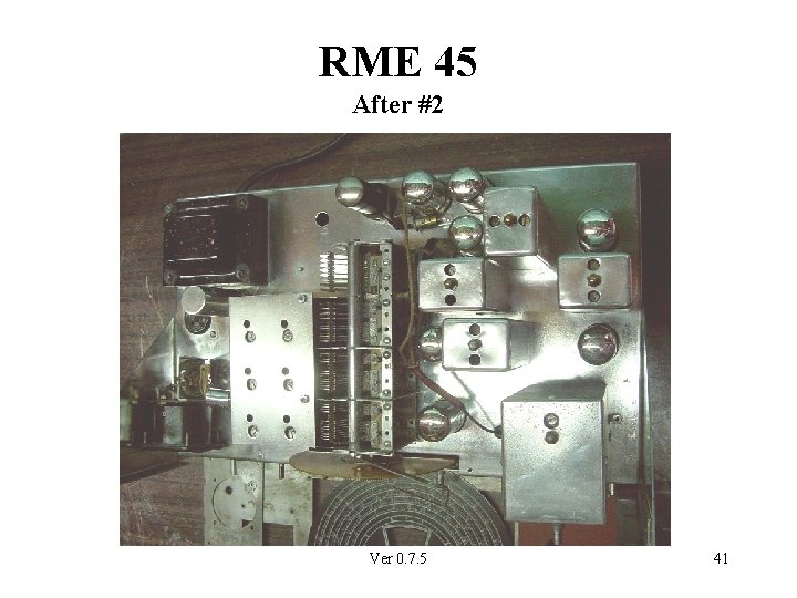 RME 45 After #2 Ver 0. 7. 5 41 