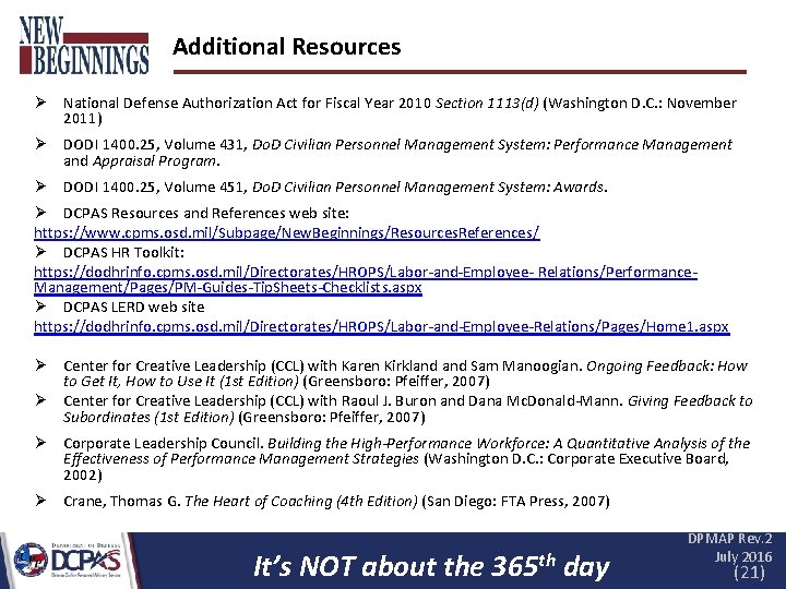Additional Resources Ø National Defense Authorization Act for Fiscal Year 2010 Section 1113(d) (Washington Additional Resources Ø National Defense Authorization Act for Fiscal Year 2010 Section 1113(d) (Washington