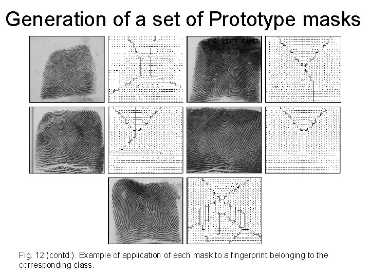 Generation of a set of Prototype masks Fig. 12 (contd. ). Example of application