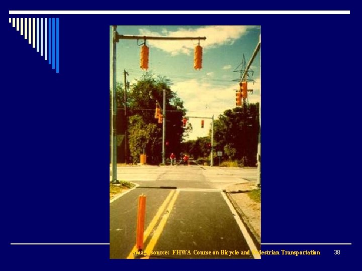 Image source: FHWA Course on Bicycle and Pedestrian Transportation 38 