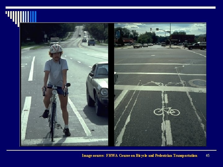 Image source: FHWA Course on Bicycle and Pedestrian Transportation 45 