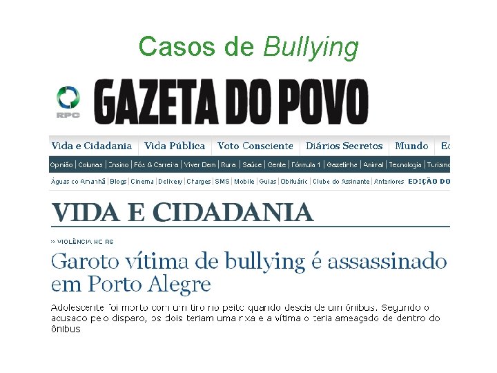 Casos de Bullying 