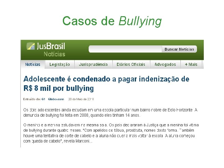 Casos de Bullying 