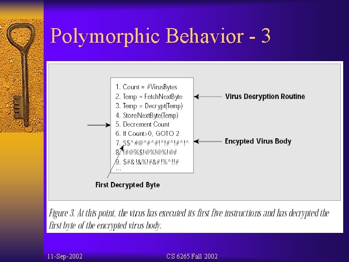 Polymorphic Behavior - 3 11 -Sep-2002 CS 6265 Fall 2002 