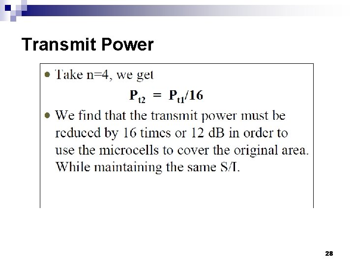 Transmit Power 28 