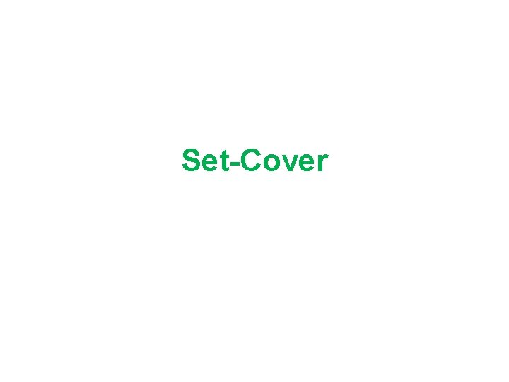 Set-Cover 
