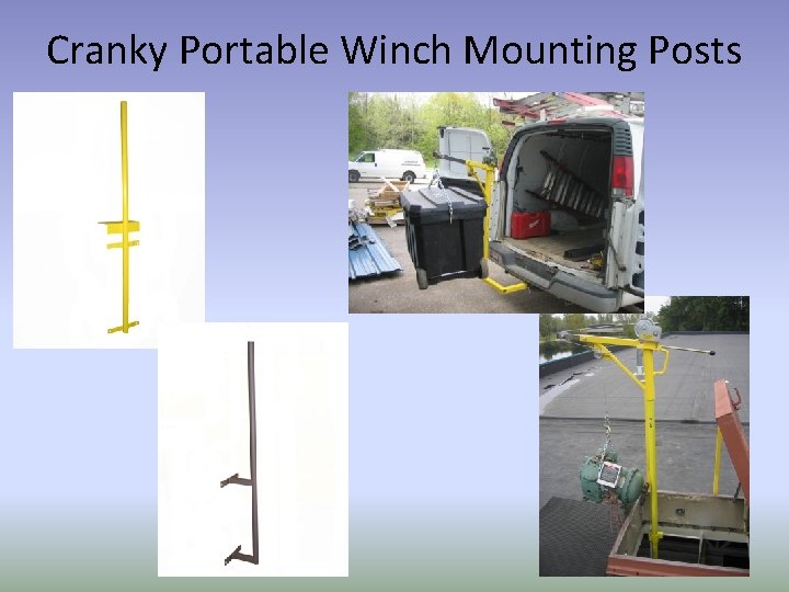 Cranky Portable Winch Mounting Posts 