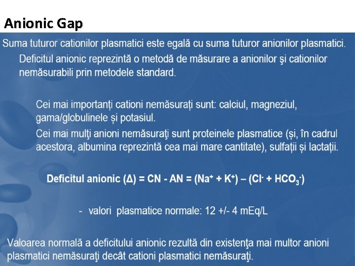 Anionic Gap 