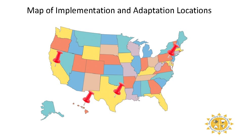 Map of Implementation and Adaptation Locations 
