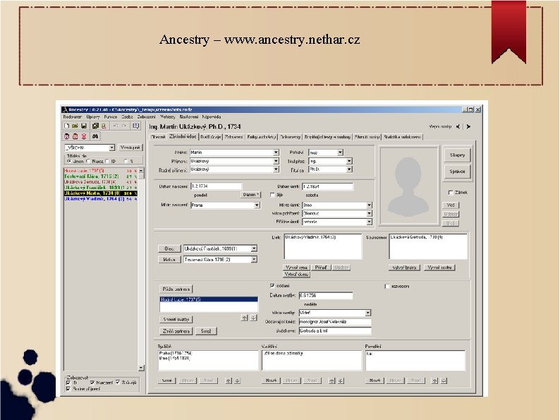 Ancestry – www. ancestry. nethar. cz 