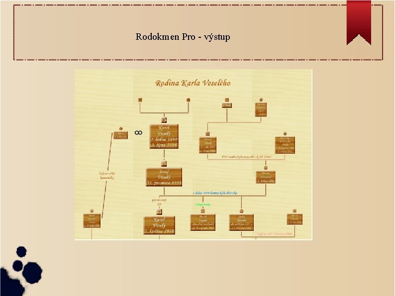 Rodokmen Pro - výstup 