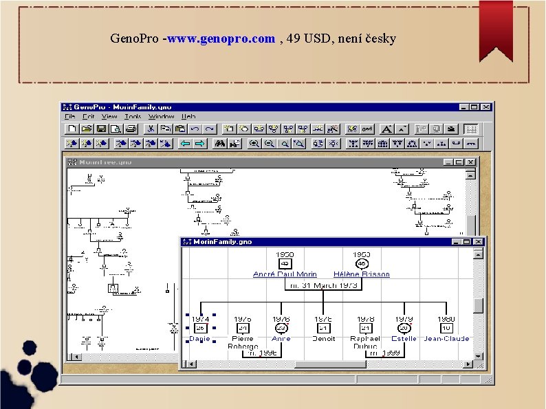 Geno. Pro -www. genopro. com , 49 USD, není česky 