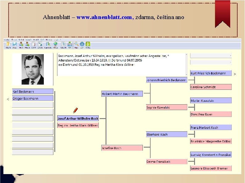 Ahnenblatt – www. ahnenblatt. com, zdarma, čeština ano 