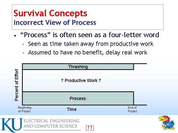 Survival Concepts Incorrect View of Process “Process” is often seen as a four-letter word