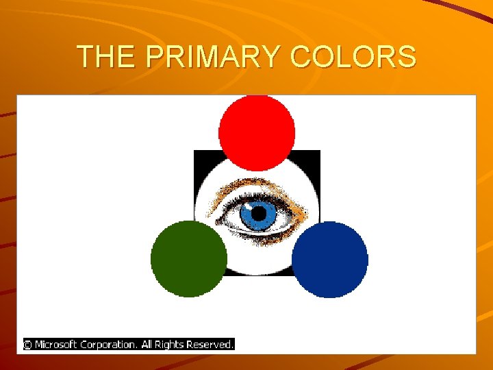 THE PRIMARY COLORS 