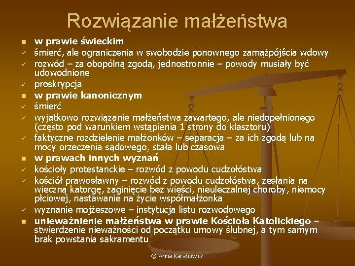 Rozwiązanie małżeństwa n ü ü ü n w prawie świeckim śmierć, ale ograniczenia w