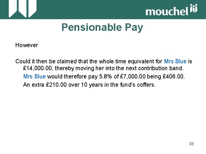 Pensionable Pay However Could it then be claimed that the whole time equivalent for