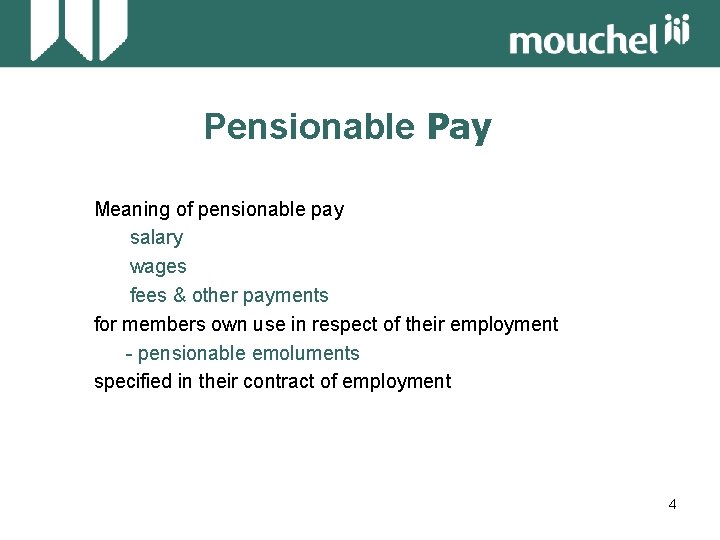 Pensionable Pay Meaning of pensionable pay salary wages fees & other payments for members