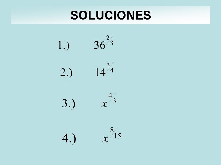 SOLUCIONES 