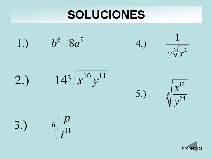 SOLUCIONES Problemas 