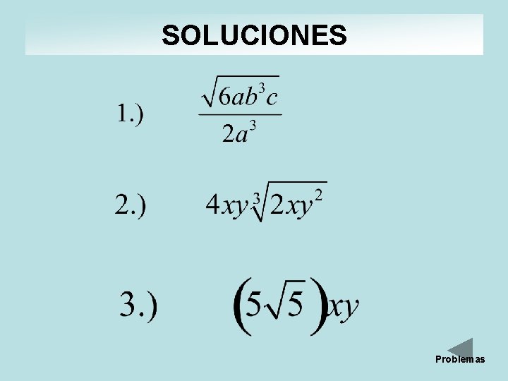 SOLUCIONES Problemas 