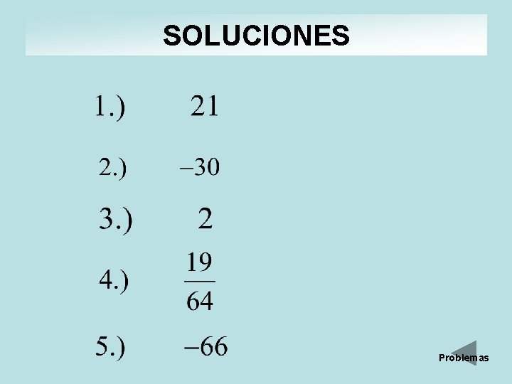 SOLUCIONES Problemas 