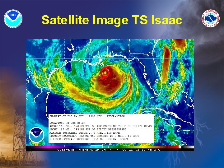 Satellite Image TS Isaac 