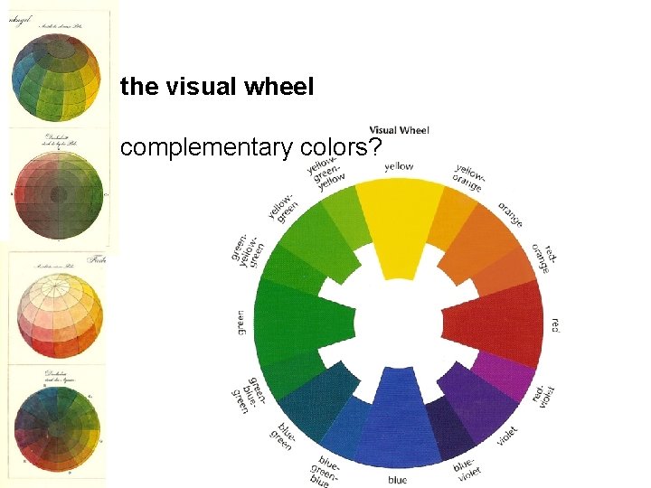 the visual wheel complementary colors? 