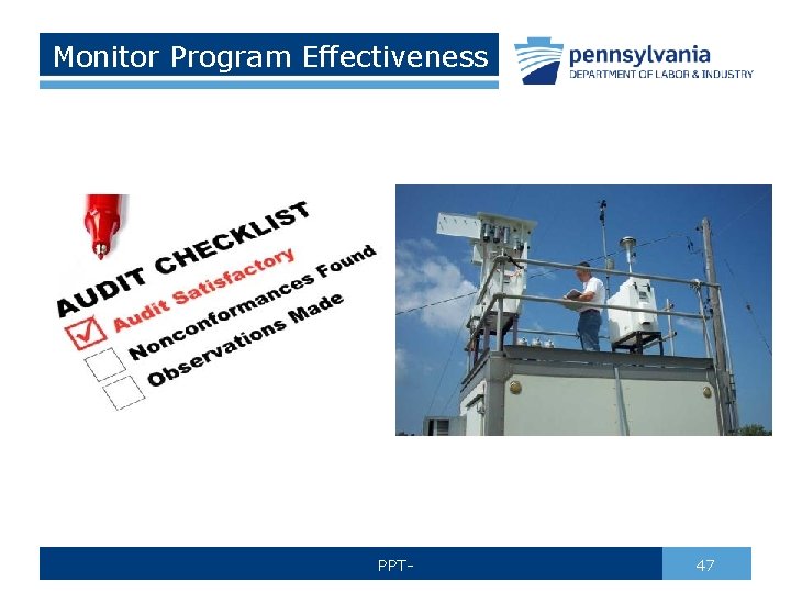 Monitor Program Effectiveness PPT- 47 