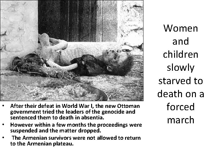 • After their defeat in World War I, the new Ottoman government tried • After their defeat in World War I, the new Ottoman government tried