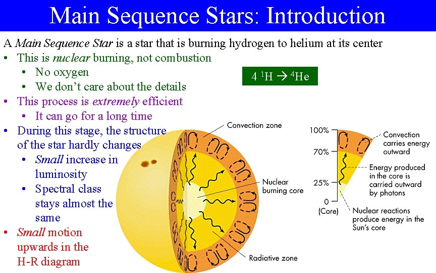 Main Sequence Stars: Introduction A Main Sequence Star is a star that is burning