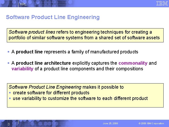 HRL ModelDriven Development for Embedded Software Product Lines